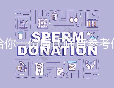 給你一份唐氏篩查參考值表，廣西醫院費用合算