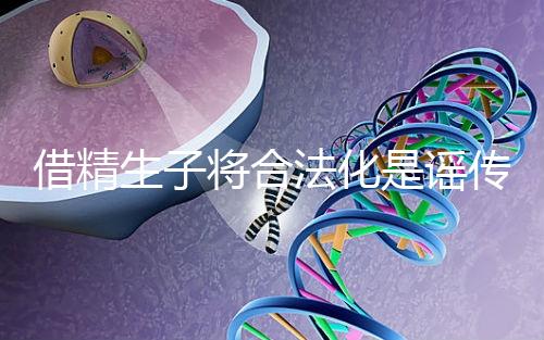 借精生子將合法化是謠傳，多地精子庫倡議捐精內幕揭曉