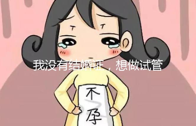 我沒有結(jié)婚證，想做試管嬰兒，可以做嗎？