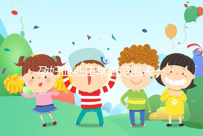 孕婦血糖正常值范圍表一覽，超過這個數或是妊娠期糖尿病