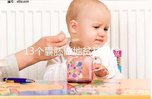 13個囊胚做地貧基因檢測幾率多少分析，附能篩幾個答案